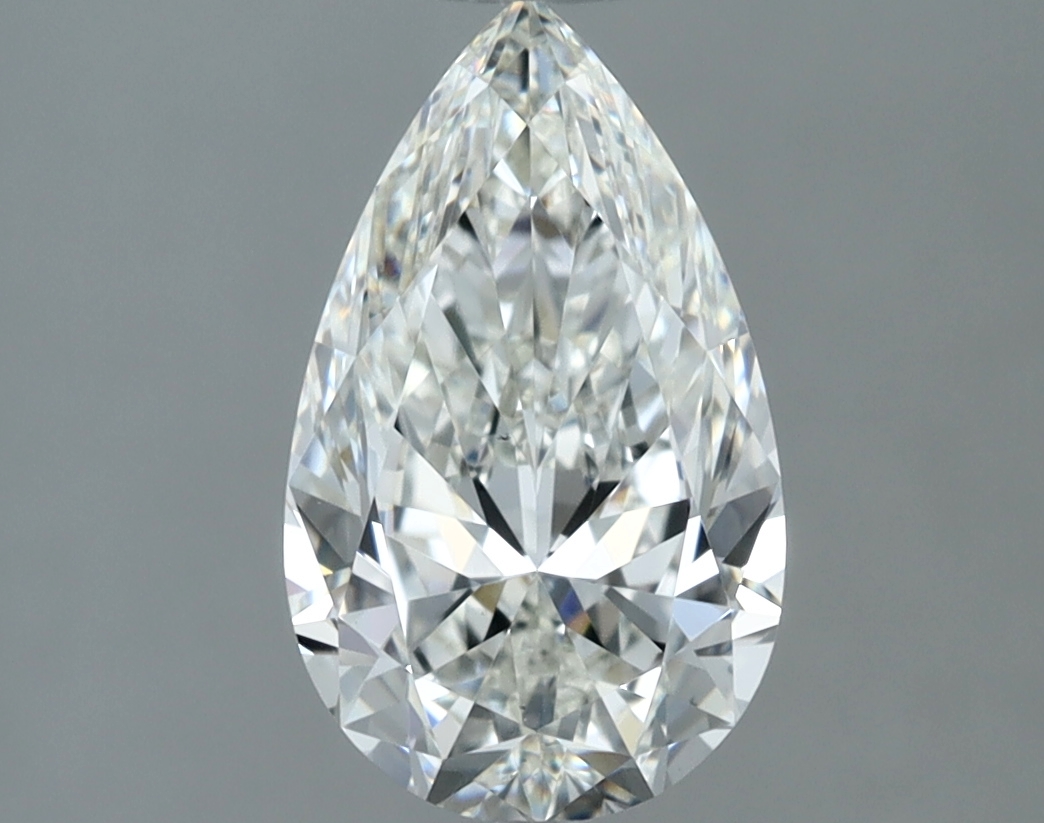 1.50 carat natural Pear diamond, G VS1, IGI certified