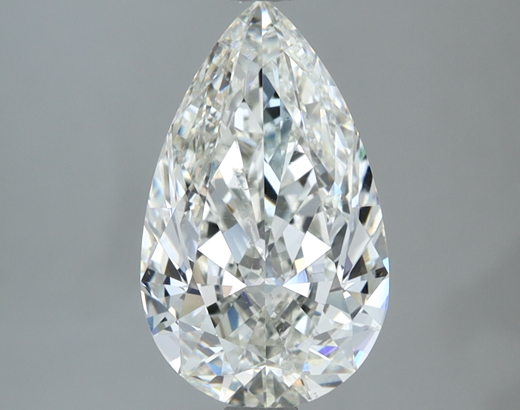 2.05 carat natural Pear diamond, H SI1, IGI certified