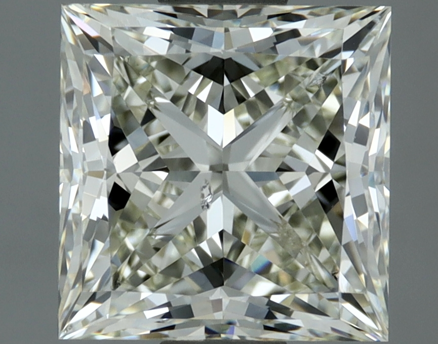 2.02 carat natural Princess diamond, J SI1, IGI certified