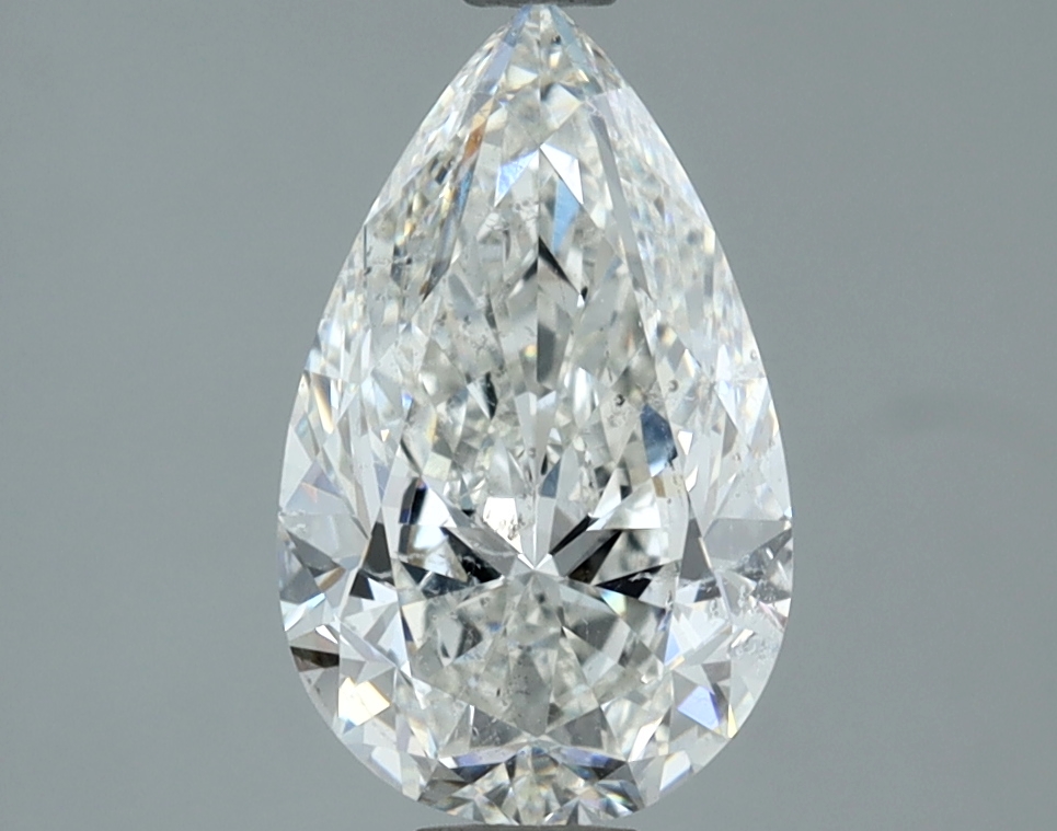 1.80 carat natural Pear diamond, H SI2, GIA certified