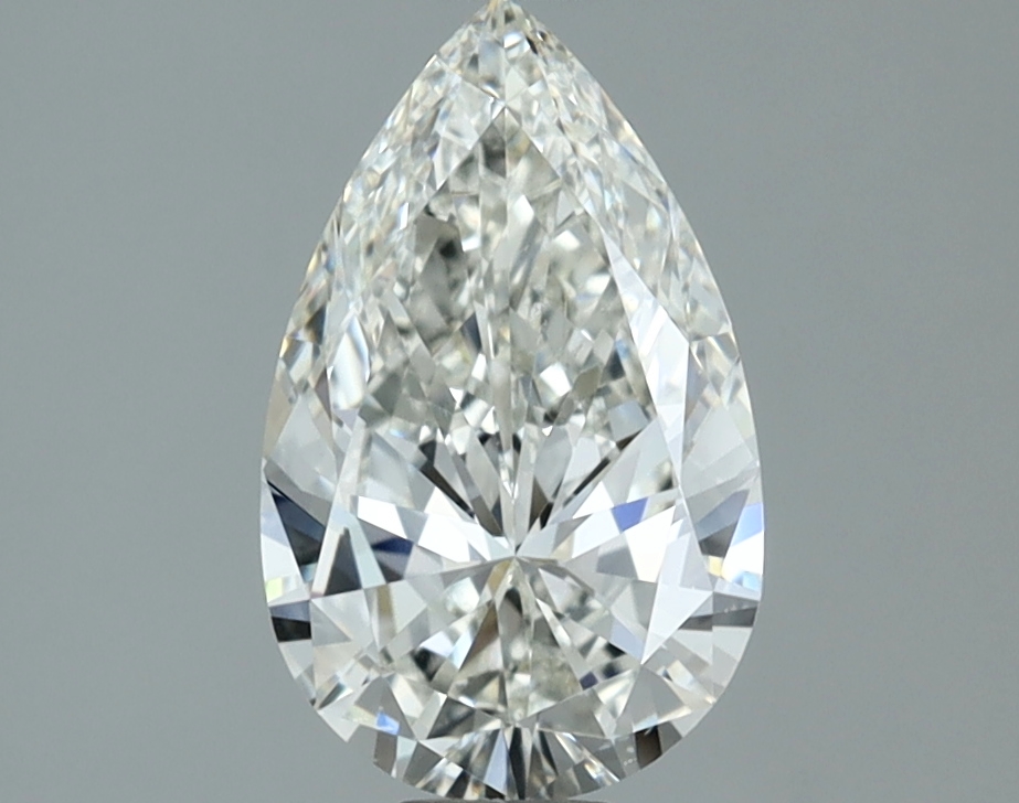 1.50 carat natural Pear diamond, H VS2, IGI certified