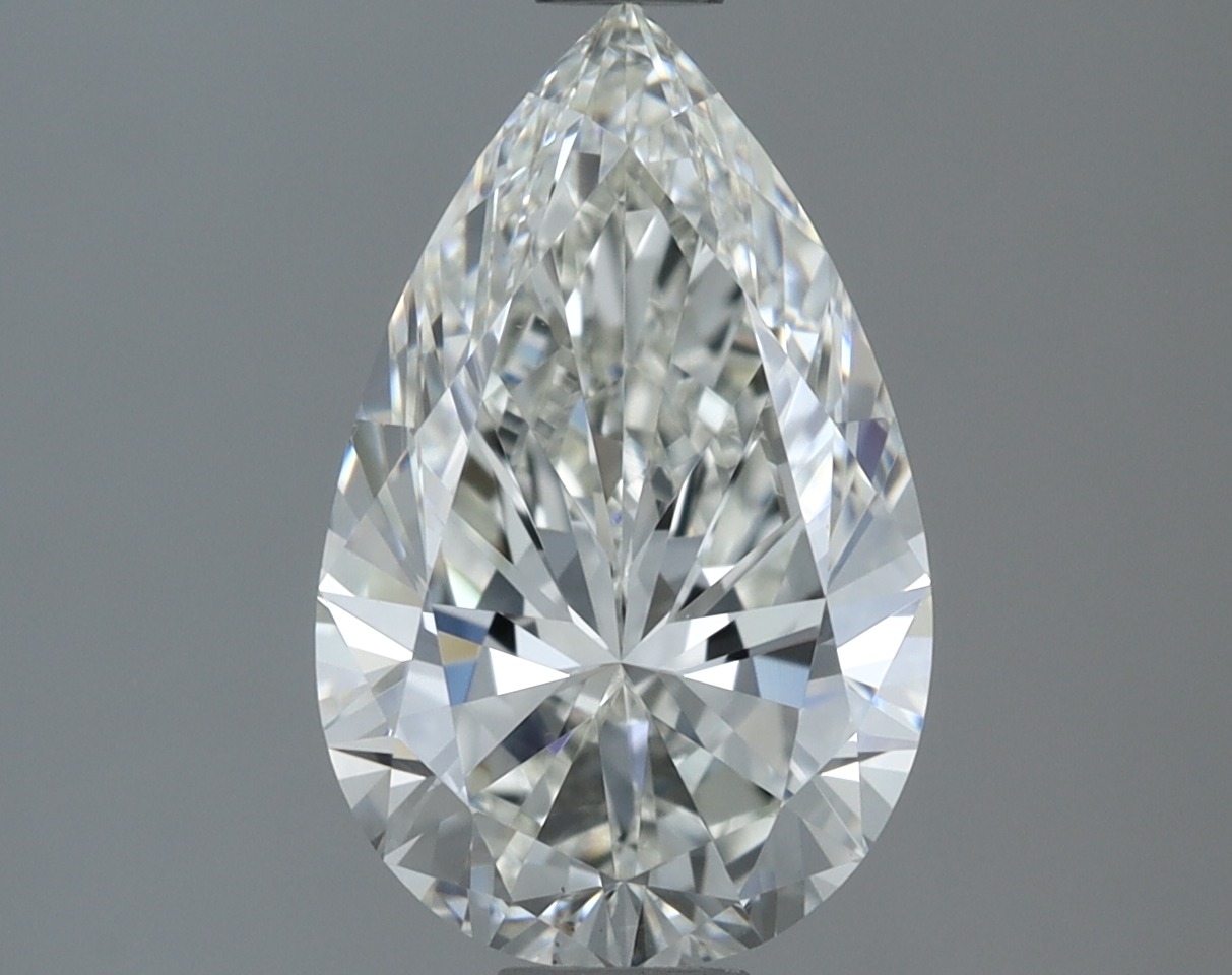 1.50 carat natural Pear diamond, H VS1, IGI certified