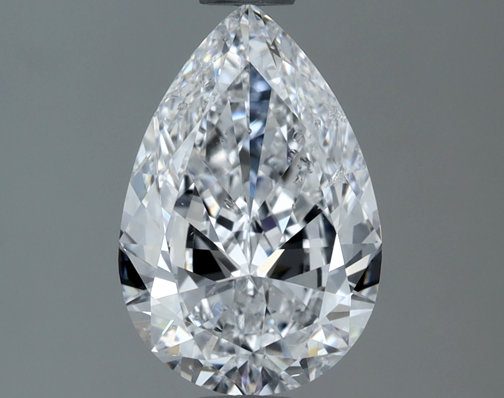1.41 carat natural Pear diamond, D SI2, GIA certified