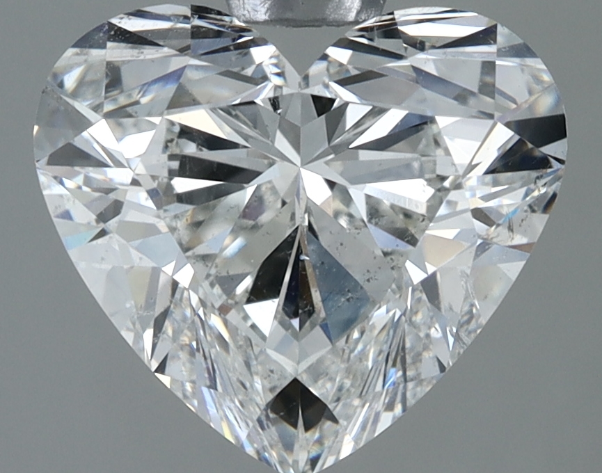 2.51 carat natural Heart diamond, H SI2, GIA certified